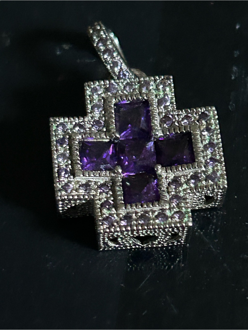 Ross Simmons Amethyst Sterling silver pendent
